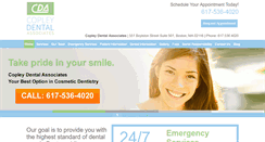 Desktop Screenshot of copleydental.com