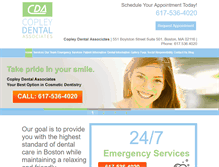 Tablet Screenshot of copleydental.com